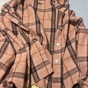 cropped flannel